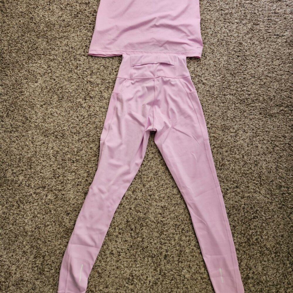 adidas lilac set tank and matching leggings Size XS